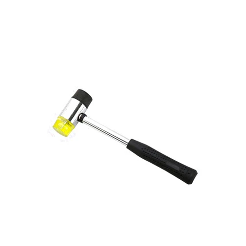 KENGAA Double-Sided Hammer Geological Hammer Multifunctional Rubber Hammer Household Hammer Tile Glue Percussion Hammer Plastic Elastic Floor Tile Rubber Hammer (Color : 40mm)