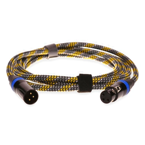 Aperion Audio Premium Balanced XLR Cables for High-End Audio/Home Theater Systems, Pure Copper Connectors and Heavy-Duty Shield - XLR Male to XLR Female (Single) (9FT)