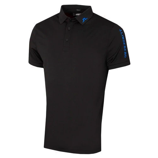 J. Lindeberg Tour Tech Black Regular Fit M Golf Polo
