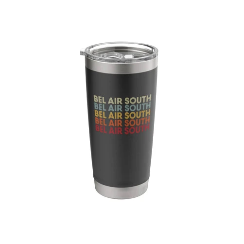 Bel Air South Maryland Bel Air South MD Retro Vintage Text Stainless Steel Insulated Tumbler