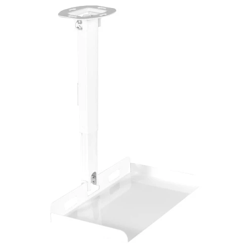 VIVO Universal Ceiling Extending Projector Tray Mount, Height Adjustable Projection, No Hole Installation, Hidden Cable Routing, White, MOUNT-VP08W