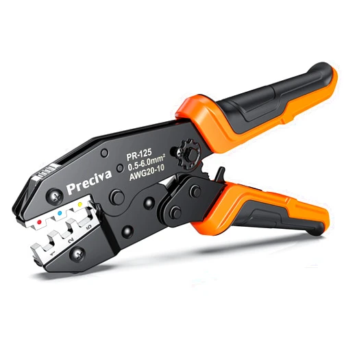 Preciva Wire Crimping Tool for Heat Shrink Connectors, Preciva AWG20-10 Ratcheting Wire Crimper Tool Crimping Pliers