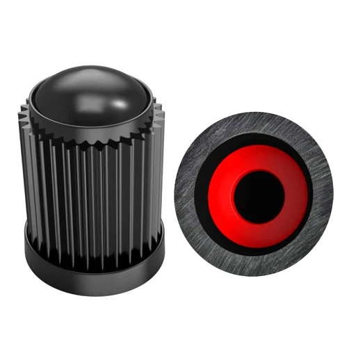 SAMIKIVA (30 Pack) Tire Stem Valve Caps, with O Rubber Ring, Universal Stem Covers for Cars, SUVs, Bike and Bicycle, Trucks, Motorcycles, Airtight Seal Heavy Duty (Black (30 Pack))