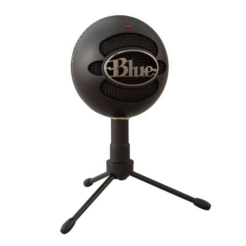 Logitech for Creators Blue Snowball iCE USB Microphone for PC, Mac, Gaming, Recording, Streaming, Podcasting, with Cardioid Condenser Mic Capsule, Adjustable Desktop Stand and USB Cable, Plug 'n Play - Black