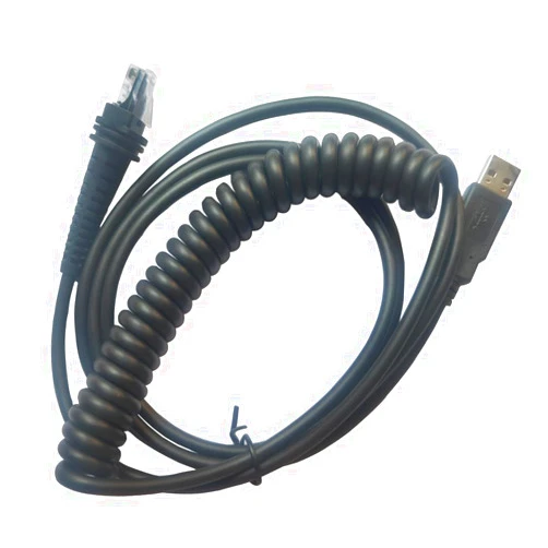 E-Simpo Coiled 3mtr/10ft Wedge to USB Converting Cable Honeywell Scanner Accessory for 1200G, 1250G, 1300G, 1400G, 1900, 1902, 1910I, 1911I Scanners (PS2 Wedge to USB Cable)