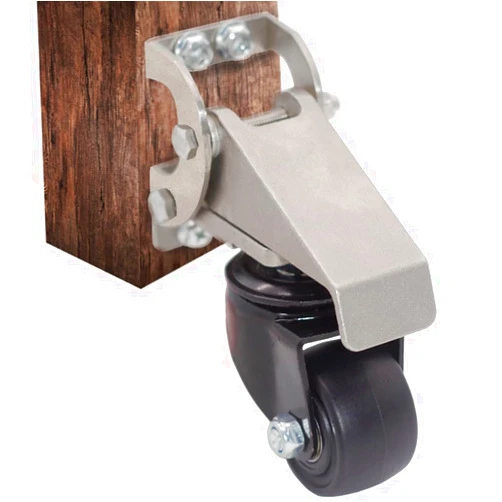 TECHYANG Retractable Workbench Casters Wheels Kit 880lbs Set of 4, Heavy Duty Removable Lifting Casters Set of 4 Adjustable Stepdown Caster Wheels Lift Casters for WorkBenches Tables, Workshops