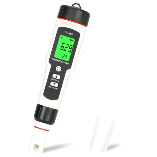 Chaoos Hydrogen Water Tester, Digital 4 in 1 PH/H2/ORP/TEMP Tester, High Precision Bubble Sensor, Hydrogen Water PPB/PPM Tester, Accurate Drinking Water PH Tester, with ATC and Backlight