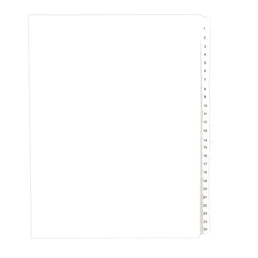 Avery 1-25 Legal Exhibit Dividers for 3 Ring Binders, 25-Tab Sets, Allstate Style, 20 Binder Divider Sets (01701)