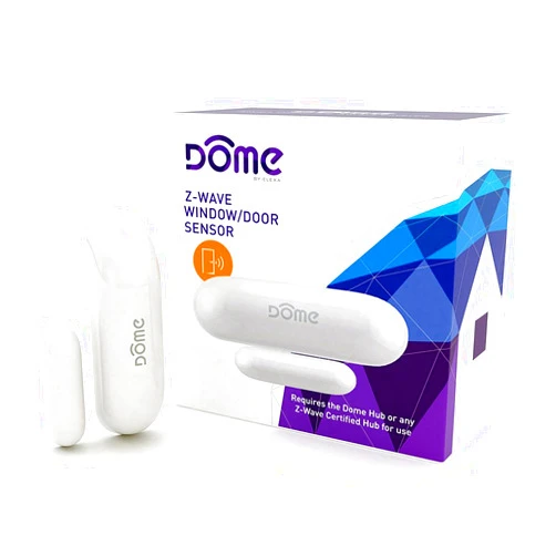 Dome by Elexa Dome Home Automation Miniature, Z-Wave Plus Door/Window Sensor, Modern, White (DMWD1)