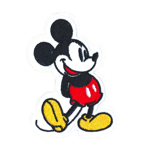 Pipomama Cute Mickey Iron On Patches for Clothing Embroidered Applique Patch Badge Sew On Emblem DIY Craft