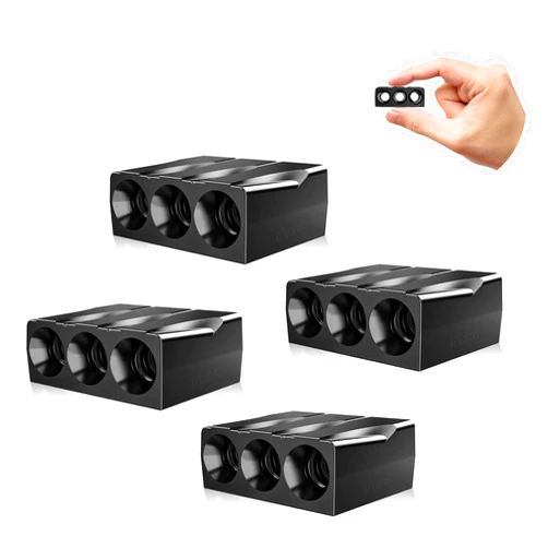 Elook Upgraded Deer Whistles for Car, Deer Horn for Car, Save Deer Whistle for Vehicles, Trunks, Motorcycle, Three-Horn, 4 Pack (Patented Product)