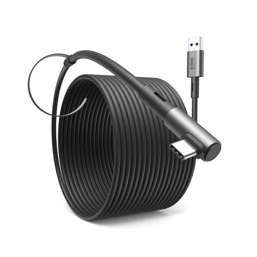 KIWI design 20FT Link Cable Compatible with Quest 3, Quest 2/Pro, and Pico 4 Accessories, USB3.2 Gen1 Link Cable (Black)