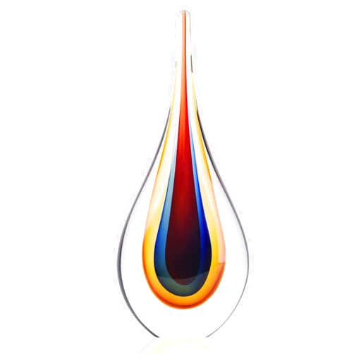 DOVDOV Hand-Blown Glass Sculpture - Unique Mediterranean Decorative Glass Art Collection Statue, Suitable for Office, Bookshelf, Living Room Coffee Table, Mantelpiece Filling