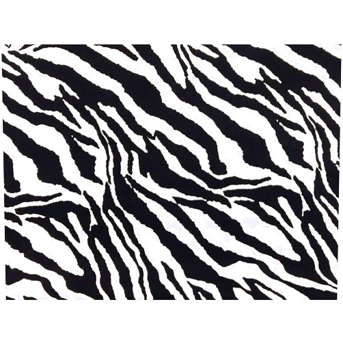 AMORNPHAN 44 Inch Black and White Zebra Pattern Printed 100% Cotton Fabric Craft Cloth Kid Patchwork Handmade Sewing Crafting for 1 Yard