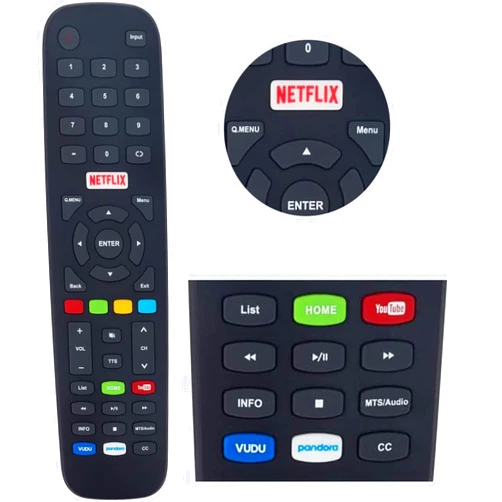 Smartby Universal Remote Control for Polaroid 4K UHD LED LCD Smart TVs