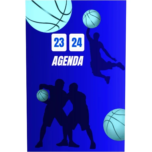 Marie Lisa Maître Agenda Scolaire et Universitaire Basketball 2023-2024: Planification précise, motivation quotidienne et suivi de vos objectifs académiques et sportifs (French Edition)