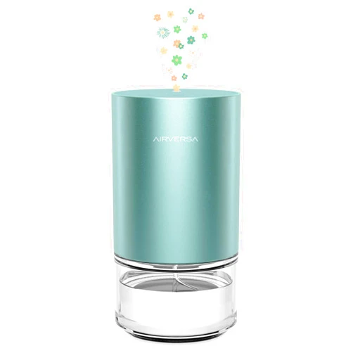 Airversa Essential Oil Diffuser Waterless Aromatherapy Diffusers for Home Large Room, Bedroom, Car, Office, Desk, Battery Operated, Small Diffuser for Pure Scent, 100ml Capacity, AN9 (Mint)