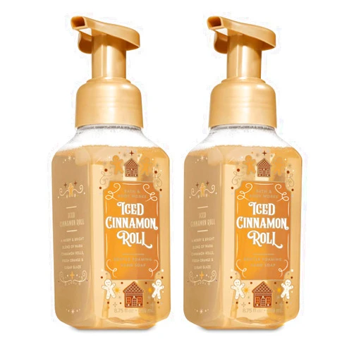 Bath & Body Works Bath and Body Works Iced Cinnamon Rolls Gentle Foaming Hand Soap, 2-Pack 8.75 Ounce (Iced Cinnamon Rolls)