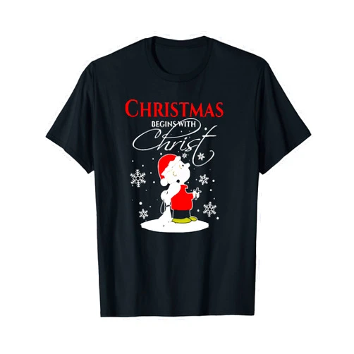 Christmas Begins With Christ Xmas Gifts Christmas Begins With Christ Xmas Gift Holiday costume T-Shirt