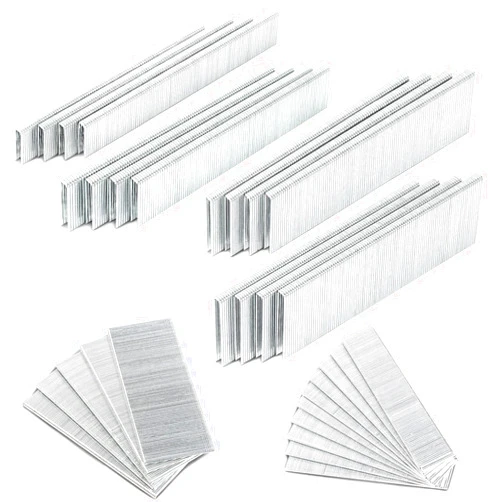 SHALL 3600 Counts 18 Gauge Narrow Crown Staples & Brad Nails, Heavy Duty Galvanized 1/4
