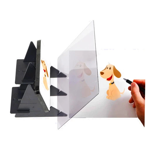 Tnyldy Optical Image Drawing Board, Easy Tracing Drawing Sketching Tool, Sketch Drawing Board, DIY Drawing Tracing Board Light Copy Pad for Kids Artist Students Beginners Sketch Wizard