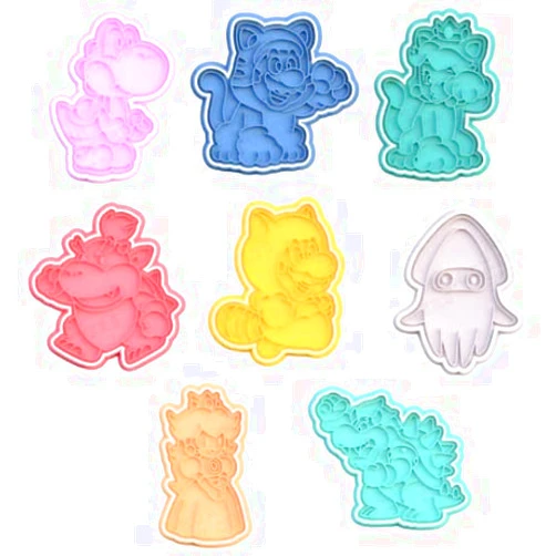 Handmade Mario Bros Cookie Cutter & Stamp