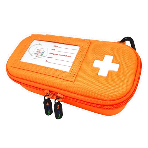 Mymedibag Hardcase Insulated - Standard CASE - Medication Bag for Allergy and Asthma - Highly Visible and Noticeable in The case of an Emergency