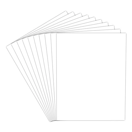 Golden State Art, 8x10 White Uncut Mat for Pictures/Frames - Pack of 10 - Acid-Free Mat Boards for Artworks, Prints, Photographs - Great for Weddings, Engagements, Graduations - Signature Friendly