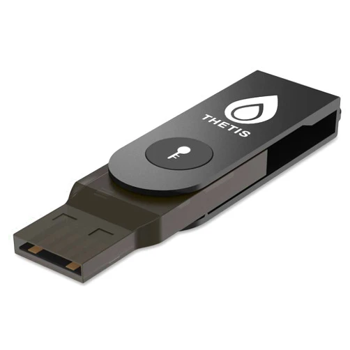 Thetis FIDO2 Security Key [Folding Design] Thetis Universal Two Factor Authentication USB (Type A) for Multi-Layered Protection (HOTP) in Windows/Linux/Mac OS,Gmail,Facebook,Dropbox,SalesForce,GitHub