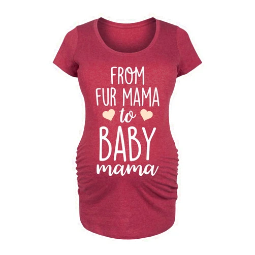 Bloom Maternity from Fur Mama to Baby Mama - Maternity Scoop Neck T-Shirt