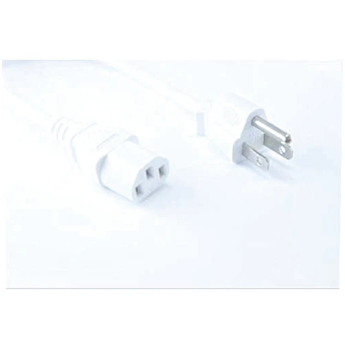 OMNIHIL [UL Listed] OMNIHIL White 8 Feet Long AC Power Cord Compatible with Focusrite Red 8Pre