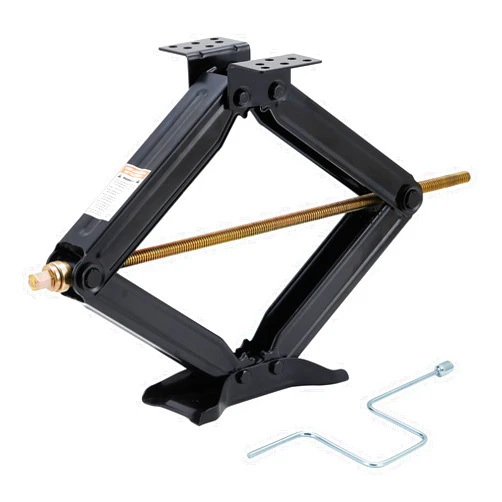 GarveeTech Camper Trailer Stabilizer Leveling Scissor Jacks,Car Scissor Lift Jack 4 in-24 in Height Adjustable, 7500 LBS Heavy Duty RV Scissor Jack with Crank Handle for Travel Trailer Camper