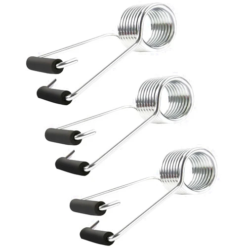 Tzbqrdj Spring Hinge Door Closer, 3 Pack Automatic Door Closer, Fits on Most Door Butt Hinge Pins, Door Closers for Home with Rubber Bumpers, Self Closing Door Hinges