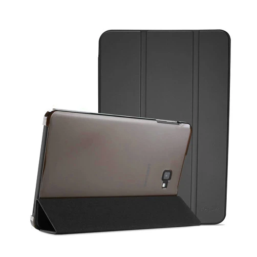 ProCase Slim Case for Galaxy Tab A 10.1 2016 SM-T580 T585 T587, Lightweight Stand Shell Smart Cover for Old Model Galaxy Tab A 10.1 Case 2016 –Black