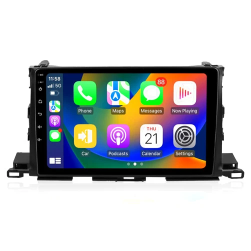 ViaBecs Android 12.0 6G 128G Car Stereo Wireless Apple CarPlay for Toyota Highlander 2014-2019, 10.2