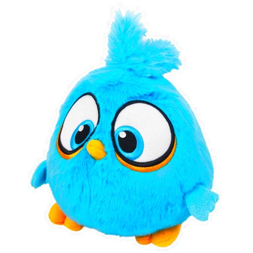 ANGRY BIRDS SERIES Blue Bird Jake - 8Inch Collectible Angry Plush Doll - Super Soft, Cuddly Hugging Stuffed Doll for Kids and Adults from Classic Cartoons and Games (BLUE BIRD)