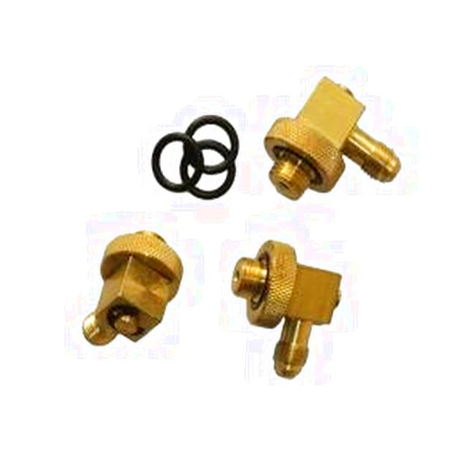 Bac-Flo Unlimited, Inc. Bac-Flo Unlimited 1/4 NPT Quick Connect Test Fittings 90 Degree Swivel (Set of 3)