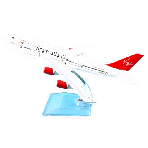 TSSRF diecast Plane Model Diecast 1:400 Scale Prefabricated Model Aircraft for British Airways Plum Boeing B777 Aircraft Model Toy Airplane Fighter Model(Virgin Atlantic b737)