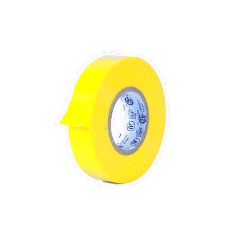 MAT Tape MAT Professional Grade Electrical Tape Yellow - 3/4 inch x 66ft. - Waterproof, Flame Retardant, & Strong Rubber Based Adhesive for Use At No More Than 600V & 176F