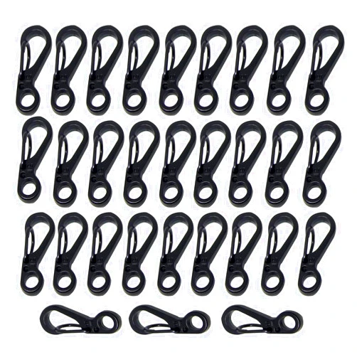 Bytiyar Mini Carabiner Clips with Metal Spring Wiregate Hook and Little Eye Hole for Keychain Backpack Clasps