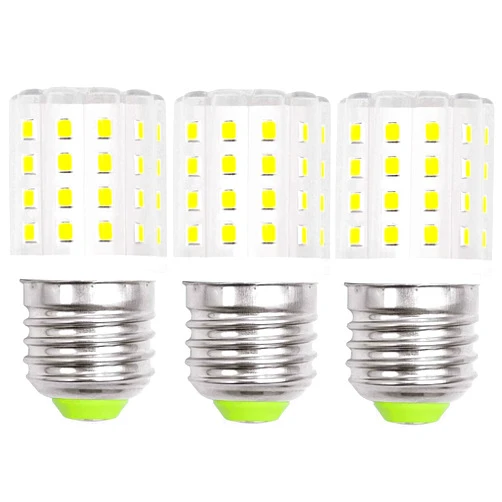 LIENNGKE 3 Pack KEI D34l LED Refrigerator AC 100-265v 3.5w Light Bulb Replacement E26 Medium 40W Halogen Equivalent Daylight White 6000K 500Lm 110v 120v 130v Kitchen Screw Base T10 Corn Bulb