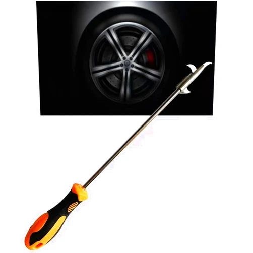 JRangelp Automotive Tire Stone Cleaning Hook Multifunctional Portable Tire Stone Removal Tool Stainless Steel Car Tyre Protector Repair Tool Wheel Cleaning Tool with Screwdriver