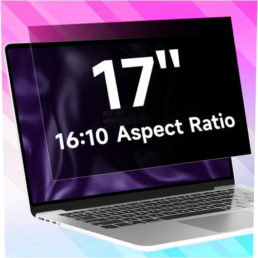 ANTOGOO V 17 Inch 1920x1200 Laptop Privacy Screen (367 * 229mm), Anti Blue Light Glare & Anti Scratch Computer Privacy Shield for 17