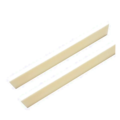 LOGTENCI Pack of 2 Bone Guitar String Bridge Saddle Blank for Acoustic Classical Guitar Mandolin Banjo Ukulele 80x3x10mm Guitar Bone Bridge Saddle