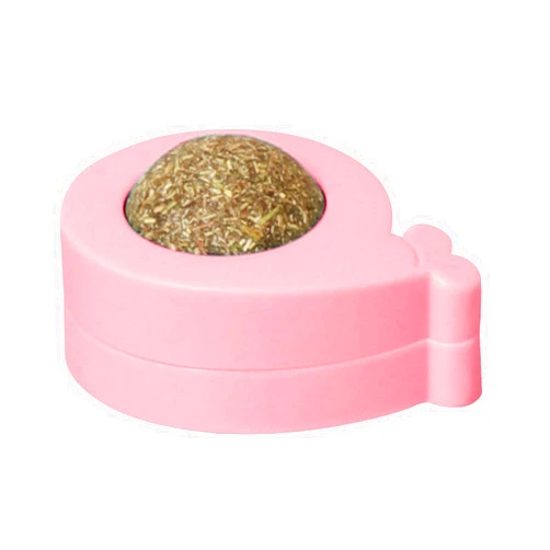 CENRF Cat Treat Ball, Teeth Cleaning Deental Ball Toy, pet Edible Toys with high Durability, Catnip silvervine Balls with Relieve Teeth Discomfort, Rotatable Catnip Licking Balls for Cats Kittens Fun