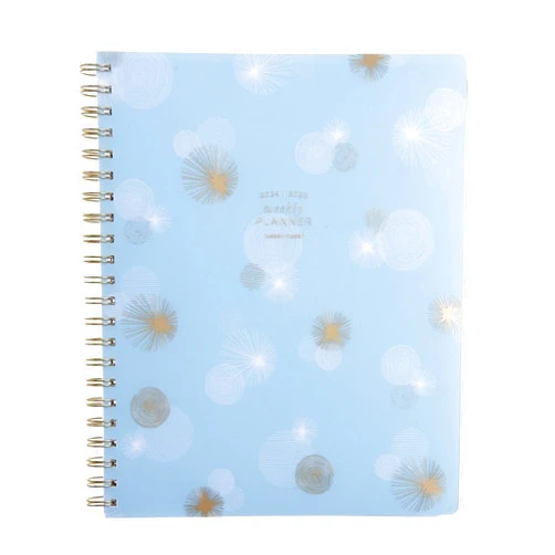 russell+hazel 2024-2025 (July 2024-June 2025) Weekly Dew Burst Spiral Planner, 15 Month Calendar, 9.125” x 11.25”