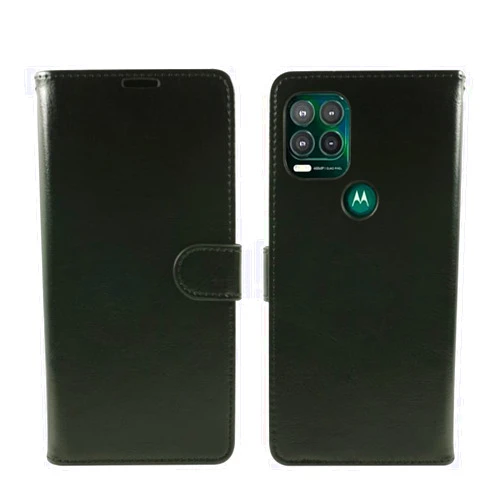 Zase Moto G Stylus 5G Wallet Phone Case Professional Pouch Slim Flip Folio PU Leather Magnetic Closure w/Kickstand Card Slot Strap Compatible with Motorola G Stylus 5G (Luxury Black)