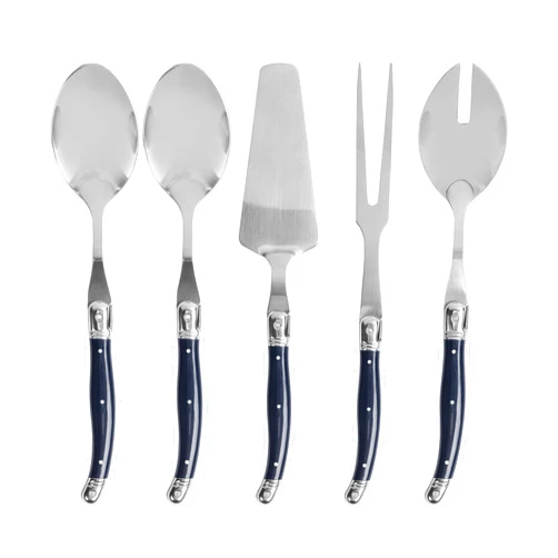 French Home 5-Piece Laguiole Hostess Set - Navy Blue