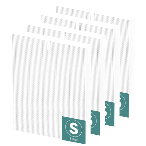 Funmit 4 Pack C545 True HEPA Replacement Filter S Compatible with Winix C545, B151, P150, 9300 Air Purifier Replacement for Winix S Filter Part 1712-0096-00 and 2522-0058-00 by Funmit