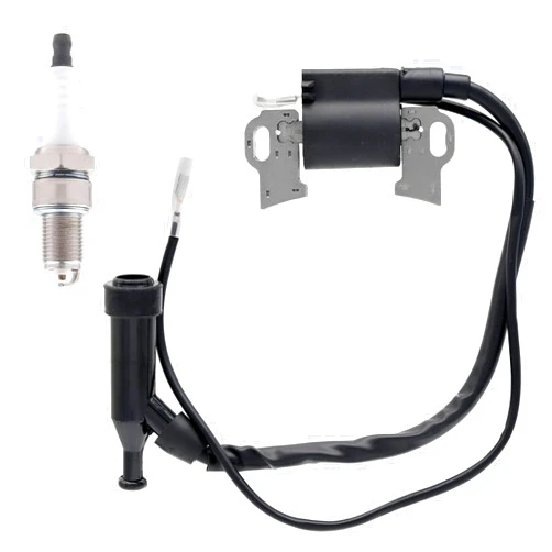 FitBest GX270 GX390 Ignition Coil with Spark Plug for Honda GX240 GX340 8HP 9HP 11HP 13HP Lawnmower Tractor Generator Engines Predator 212 Ignition Coil